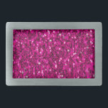 Hebilla De Cinturón Rectangular Purpurina falso de chispas de color rosa caliente<br><div class="desc">El brillante brillante y oscuro chisporroteo a los purpurinas con un glamour brillante en su cara. Usamos fotos de chispas.</div>