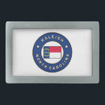 Hebilla De Cinturón Rectangular Raleigh Carolina del Norte<br><div class="desc">Raleigh Carolina del Norte</div>