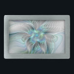 Hebilla De Cinturón Rectangular Resumen de mariposa azul verde azul Fantasía arte<br><div class="desc">Una mariposa de fantasía moderna y muy decorativa con armoniosos colores pastel azul-verde. Diseño para su hebilla de cinturón de rectángulo abstracto y más.</div>