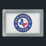 Hebilla De Cinturón Rectangular San Antonio Texas<br><div class="desc">San Antonio Texas</div>