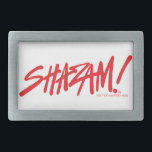 Hebilla De Cinturón Rectangular ¡SHAZAM! Furia de los dioses | Logotipo del marcad<br><div class="desc">¡Echa un vistazo a este logotipo SHAZAM con un estilo de marca escrito a mano!</div>
