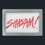 Hebilla De Cinturón Rectangular ¡SHAZAM! Furia de los dioses | Logotipo del marcad<br><div class="desc">¡Echa un vistazo a este logotipo SHAZAM con un estilo de marca escrito a mano!</div>