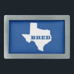 Hebilla De Cinturón Rectangular Texas Bred<br><div class="desc">Naciste ahí,  te criaron ahí. ¡Muéstralo!</div>