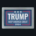 Hebilla De Cinturón Rectangular Trump 2024 Mantenga a Estados Unidos grande - rojo<br><div class="desc">Un diseño de apoyo a la campaña de reelección del presidente Trump. Un diseño moderno y minimalista que separa a nuestros huéspedes de la multitud. El fondo azul marino se puede cambiar en este diseño perfecto para Donald Trump. Este diseño clásico es audaz y fácil de leer. Trump es muy...</div>