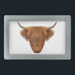Hebilla De Cinturón Rectangular Vaca escocesa del animal de Escocia del ganado de<br><div class="desc">Este diseño hermoso de la vaca de las montañas de Escocia está seguro de añadir una poca diversión a cualquier ajuste. El diseño geométrico bajo-polivinílico es digital mano dibujada con cuidado y la precisión adicionales para una obra de arte única que usted no encuentre en cualquier parte.</div>