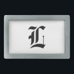 Hebilla De Cinturón Rectangular Vieja letra inglesa de encargo de la fuente (e.g.<br><div class="desc">¿Quiera algo con su propia letra en ella? Se han puesto éstos todos como las plantillas que aguardan su letra del alfabeto que se añadirá (si no apenas omitirá la fuente inglesa vieja L (para la letra) esa yo ha introducido como lugar-tenedor). ¡Goce!</div>
