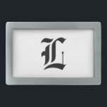 Hebilla De Cinturón Rectangular Vieja letra inglesa de encargo de la fuente (e.g.<br><div class="desc">¿Quiera algo con su propia letra en ella? Se han puesto éstos todos como las plantillas que aguardan su letra del alfabeto que se añadirá (si no apenas omitirá la fuente inglesa vieja L (para la letra) esa yo ha introducido como lugar-tenedor). ¡Goce!</div>