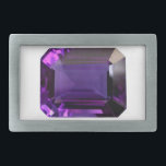 Hebilla de la correa de Gemstone rectangular púrpu<br><div class="desc">Hebilla de la correa de Gemstone rectangular púrpura</div>