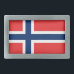 Hebilla de la correa de la bandera de Noruega<br><div class="desc">Hebilla de la correa de la bandera de Noruega</div>