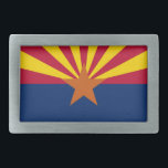 Hebilla del cinturón con la bandera del estado de<br><div class="desc">Hebilla del cinturón elegante con la bandera de Arizona. Los Estados Unidos de América. Este producto su personalizable.</div>