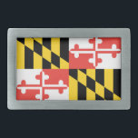 hebilla del cinturón de bandera de Maryland<br><div class="desc">¡Excelente manera de mostrar tu orgullo de Maryland todos los días!</div>