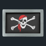 Hebilla del Cinturón de Cráneo Pirata<br><div class="desc">Personalizado Pirate Skull</div>