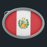 hebilla del cinturón de la bandera del Perú<br><div class="desc">hebilla del cinturón de la bandera del Perú</div>
