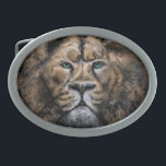 Hebilla del Cinturón de León<br><div class="desc">Hebillas de cinturón de león fuerte - Pintura de arte MIGNED - o Elija / Añadir su texto único / nombre / color - Hacer su hebilla especial de cinturón / regalo - Redimensionar y mover o eliminar y agregar elementos / texto con la herramienta Personalización ! Pintura y diseño...</div>