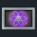 Hebilla del cinturón de seguridad completamente at<br><div class="desc">Un diseño totalmente atómico para el conjunto científico. Ya sea que asista a su clase de licenciatura en física nuclear o que esté colgando con su puesto en el club subterráneo, no será un vagabundo de átomo cuando use esta hebilla radiante de cinturón. La proximidad de este poderoso símbolo al...</div>