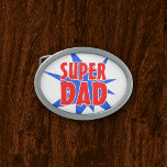 Hebilla del cinturón de seguridad del padre<br><div class="desc">Muéstrale a papá que es el #1 este Día del Padre con esta elegante hebilla de cinturón de Super Dad. Para más regalos del Día del Padre Super Papá,  visita el resto de esta tienda.</div>