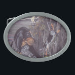 Hebilla del cinturón del soñador del perrito del<br><div class="desc">Esto representa el Coonhound de Bluetick en la serie única del arte del tema del amante del perro del soñador del perrito de KKay.</div>