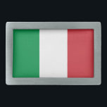 Hebilla del cinturón italiana de la bandera<br><div class="desc">¡Sea orgulloso de quién usted es! ¡Sea orgulloso de donde usted viene!</div>