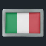 Hebilla del cinturón italiana de la bandera<br><div class="desc">¡Sea orgulloso de quién usted es! ¡Sea orgulloso de donde usted viene!</div>