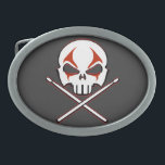 Hebilla Metalizado de la hebilla del cinturón del<br><div class="desc">Cinturón de tambor Metalizado pesado Cinturón hebilla roca y hebilla rodante Accesorios de zócalo y correa de tambor de huesos cruzados Joyería de hebilla, Camisetas Regalos de tambor Metalizado pesado Tambores de música gótica hebilla Rock Músico Accesorios de metal mortal Regalos de Guay Rock duro y Camisetas de rollo y...</div>