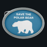Hebilla Ovalada Amo osos polares - ahorre el oso polar<br><div class="desc">Amo osos polares - ahorre el oso polar - oso polar lindo con el diseño adaptable del texto para usted.</div>