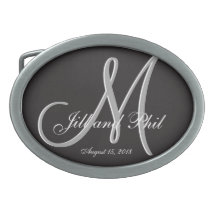 Boda básico negro fabuloso Monograma gran valor