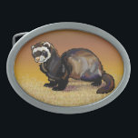 Hebilla Ovalada hurón<br><div class="desc">ilustracion digital ferret</div>