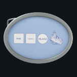 Hebilla Ovalada Logotipo<br><div class="desc">Tecnologías solas de la isla del ©.</div>