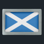 Hebilla Rectangular Bandera de Escocia<br><div class="desc">Bandera de San Andrés en Escocia.</div>