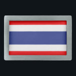 Hebilla Rectangular Bandera de Tailandia<br><div class="desc">Bandera de Tailandia</div>