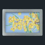 Hebilla Rectangular Batalla de Australia<br><div class="desc">Cielos azules y flores de ganado dorado Gran recuerdo de Australia</div>
