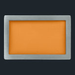Hebilla Rectangular Diseñador personalizado de color naranja<br><div class="desc">Diseñador personalizado de color naranja</div>