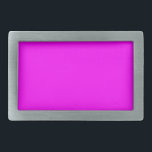 Hebilla Rectangular Diseñador personalizado de color rosa caliente<br><div class="desc">Diseñador personalizado de color rosa caliente</div>