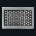 Hebilla Rectangular Flor de la geometría sagrada de la vida<br><div class="desc">Forjado por Lord_Grixis</div>