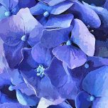 HEBILLA RECTANGULAR GARDEN FLOWERS<br><div class="desc">Una acuarela de una hermosa hidrangea azul vibrante.</div>
