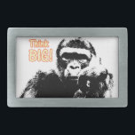 Hebilla Rectangular Gorilla Think Big<br><div class="desc">Gorila "Think Big"</div>