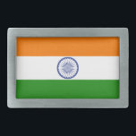 Hebilla Rectangular India<br><div class="desc">Bandera de la India</div>