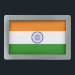 Hebilla Rectangular India<br><div class="desc">Bandera de la India</div>