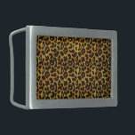 Hebilla Rectangular Patrón animal de impresión de leopardo<br><div class="desc">Esta hebilla de cinturón de moda presenta un patrón de estampado de leopardo salpicado con manchas de animales negros sobre un fondo de piel de color amarillo-naranja. Trae el gato salvaje dentro de ti con este diseño felino genial. Es el perfecto aspecto audaz y original para los amantes de los...</div>