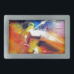Hebilla Rectangular Pintura abstracta de expresionismo<br><div class="desc">Pintura de expresionismo abstracto contemporáneo de Serdar Hizli</div>