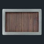 Hebilla Rectangular Rústico Dark Madera Marrón Estilo de campo de la c<br><div class="desc">Rústico Dark Madera Marrón Madera Fence Fotografía estilo País Regalo</div>