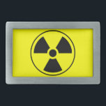 Hebilla Rectangular Símbolo de radiación<br><div class="desc">Símbolo de radiación</div>