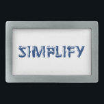 Hebilla Rectangular Simplificar<br><div class="desc">Nuestra vida está llena de detalles. Simplificar. - Henry David Thoreau</div>