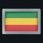 Hebilla Rectangular Verde, oro (amarillo) y bandera de los colores<br><div class="desc">Colores del verde,  del oro (amarillo) y de la bandera roja. 

Camisetas alternativas ropa,  gorras,  pegatinas,  cajas elegantes del teléfono y más de Hip Hop de la escuela vieja del vintage.</div>