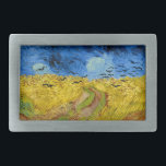 Hebilla Rectangular Wheatfield with crows - Vincent Van Gogh (1890)<br><div class="desc">Wheatfield with crows - Vincent Van Gogh (1890)</div>