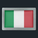 Hebillas del cinturón italianas de la bandera<br><div class="desc">Hebillas del cinturón italianas de la bandera. Complemento patriótico para las mujeres de los hombres y los niños adolescentes. Bandera de Tricolore del diseño de Italia. Forma oval o rectangular.
Idea del regalo de encargo del cumpleaños o del navidad para los amigos y la familia americanos italianos.</div>