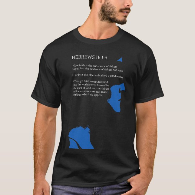 Hebreos 11: Camiseta de cristianos (Anverso)