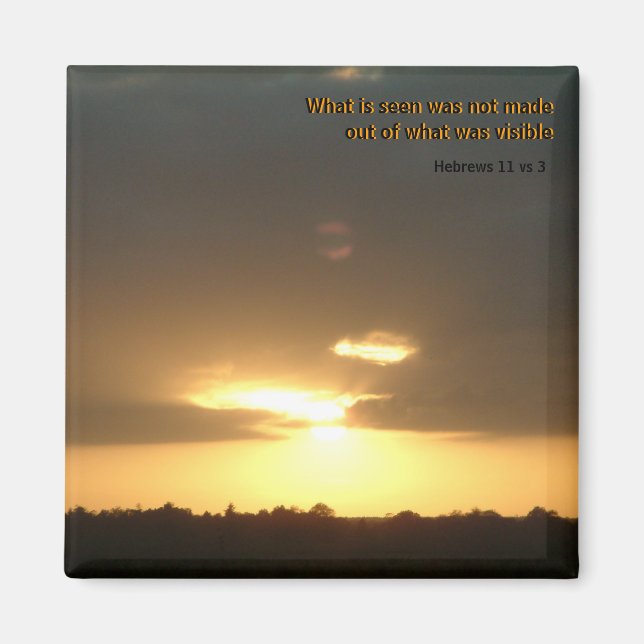 Hebreos 11 vs 3 | Imán (Frente)