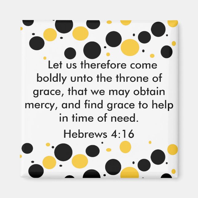 Hebreos 4:16 imán (Frente)