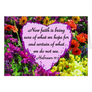 HEBREWS 11:1 DISEÑO FLORAL